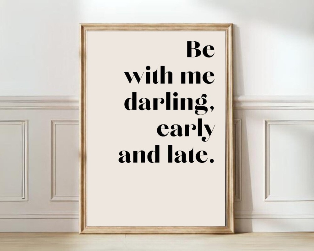 Love Print Wedding Print Poetry Valentine Print Wall Art Wedding Decor