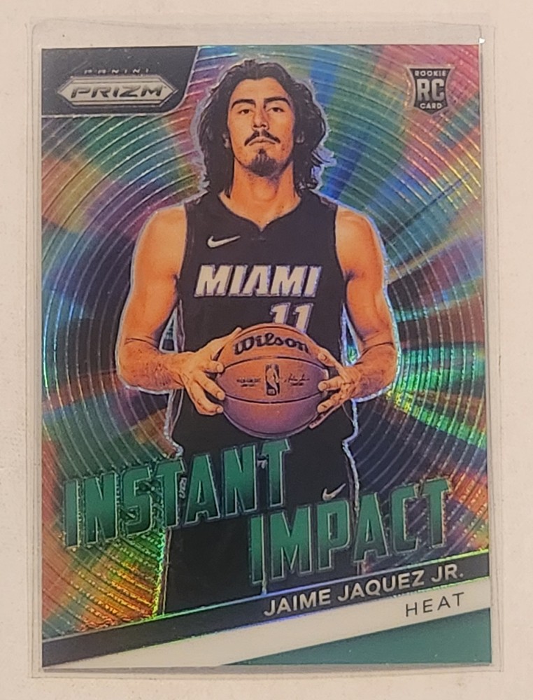 2023-24 Panini Prizm Jaime Jaquez Jr. Green Rookie RC Heat Instant Impact #23