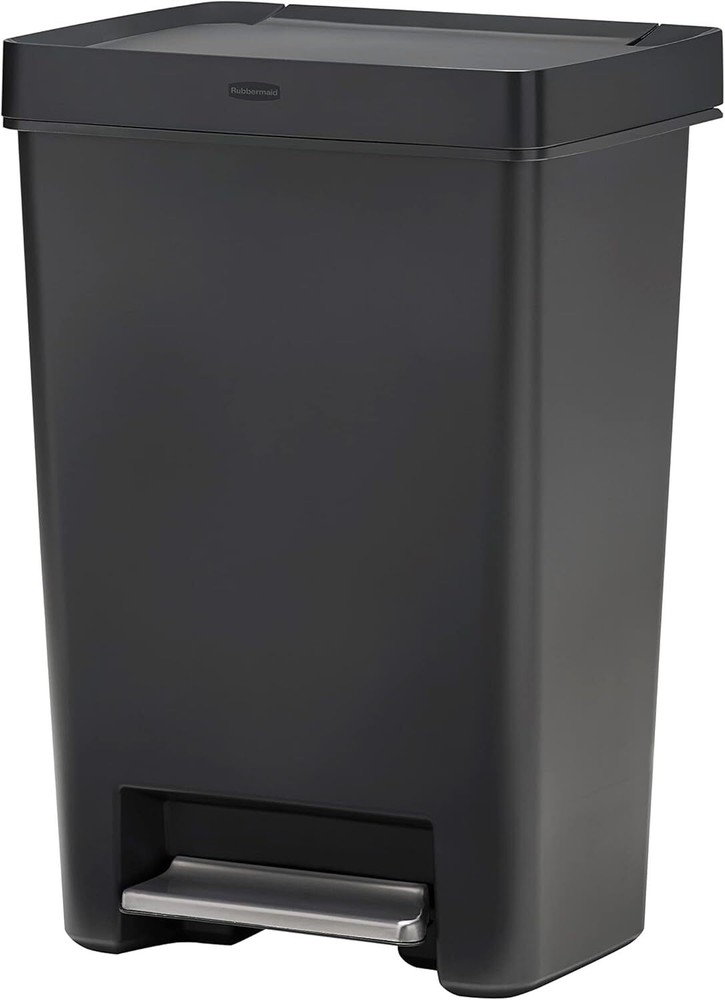 With Lid Lock and... Premier Series II Step-On Trash Can for Home and Kitchen