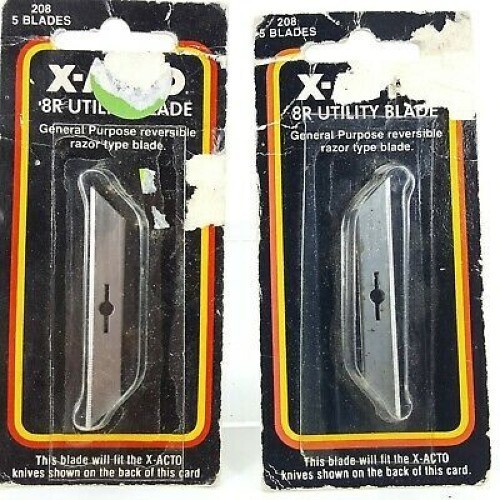 10 Pack X-ACTO 8R Reversible Utility Blades 208 General Purpose Razor Knife