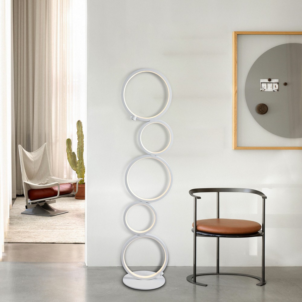 Modern 24W LED Floor Light Stand Lighting Reading Lamp Fixtures Living Room USA