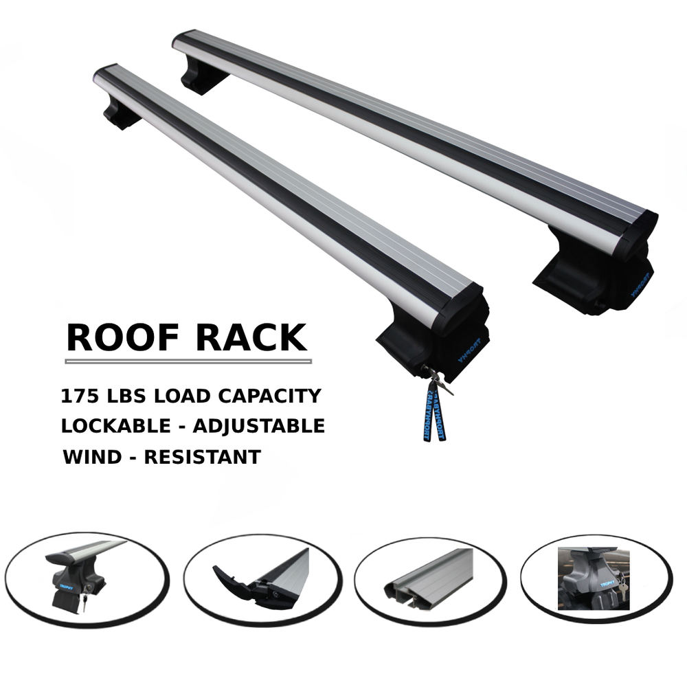 Roof Rack Cross Bars For Renault Laguna III 2007-2015 Carrier Rail Aluminum