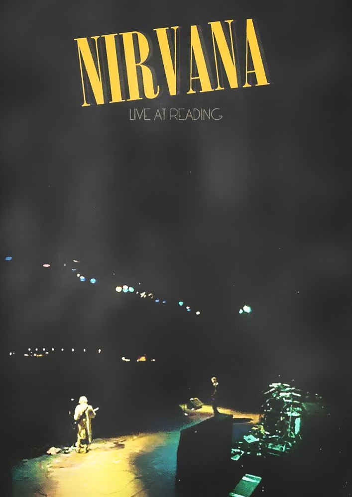 Nirvana Live at Reading Vintage Concert Poster Wall Art 11