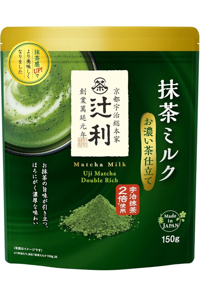 Tsujiri Kyoto Matcha Milk Strong Tea Style 150g Pack of 3