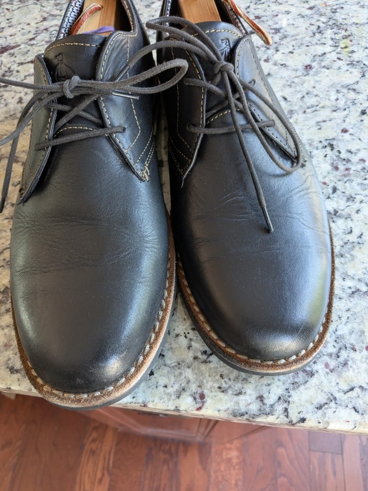 Penguin by Munsingwear Dark Navy Blue Leather Mens Shoe US Size 10