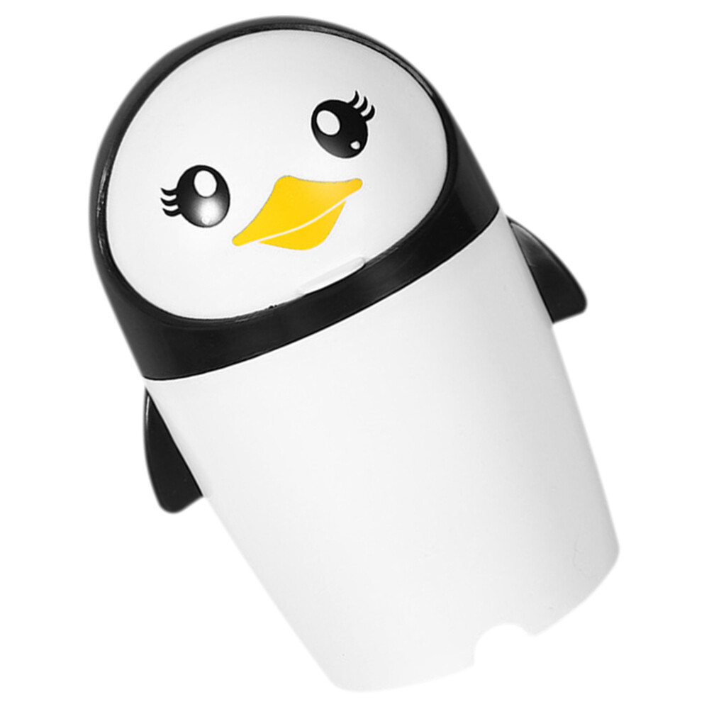 Car Stuff Garbage Can Cartoon Penguin Container Flipping Trash Man