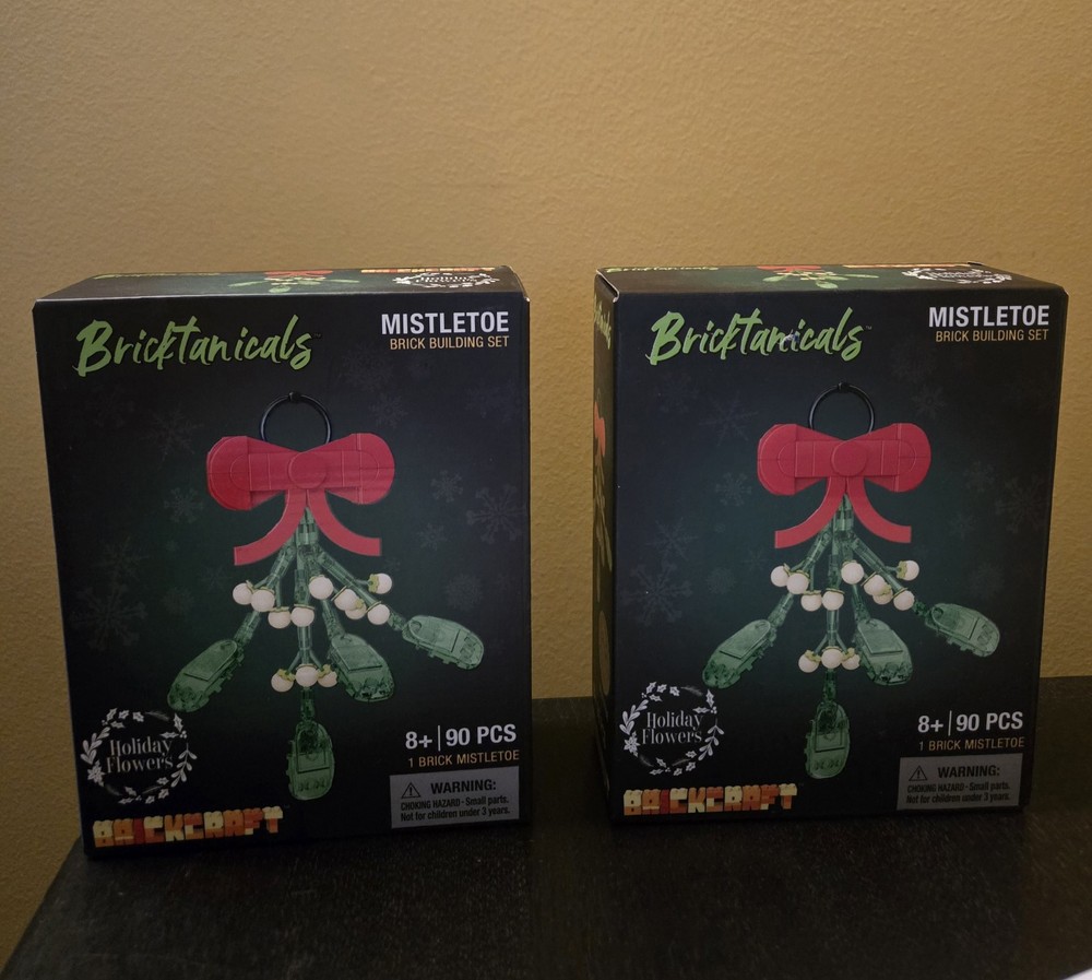 Lot of 2 Bricktanicals Holiday Flowers  