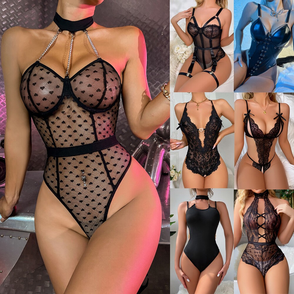 Sexy Lace Nightgown Teddy Babydoll Lingerie Sleepwear for Women