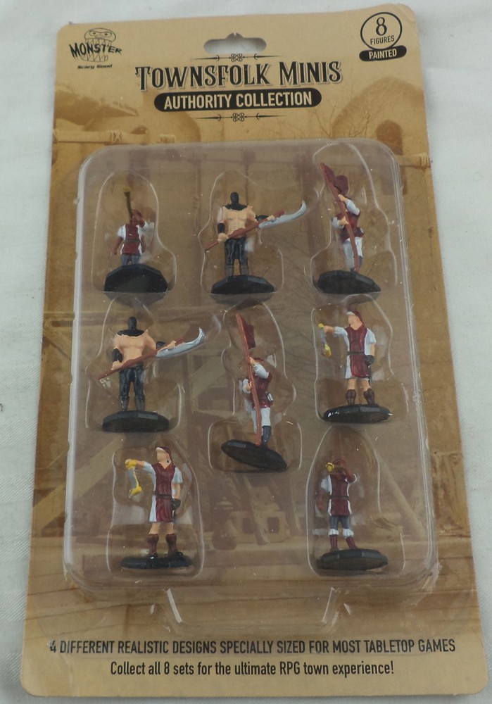 Miniaturas pintadas Monster Townsfolk: colección Autoridad MONMAMPA611 (8 piezas)
