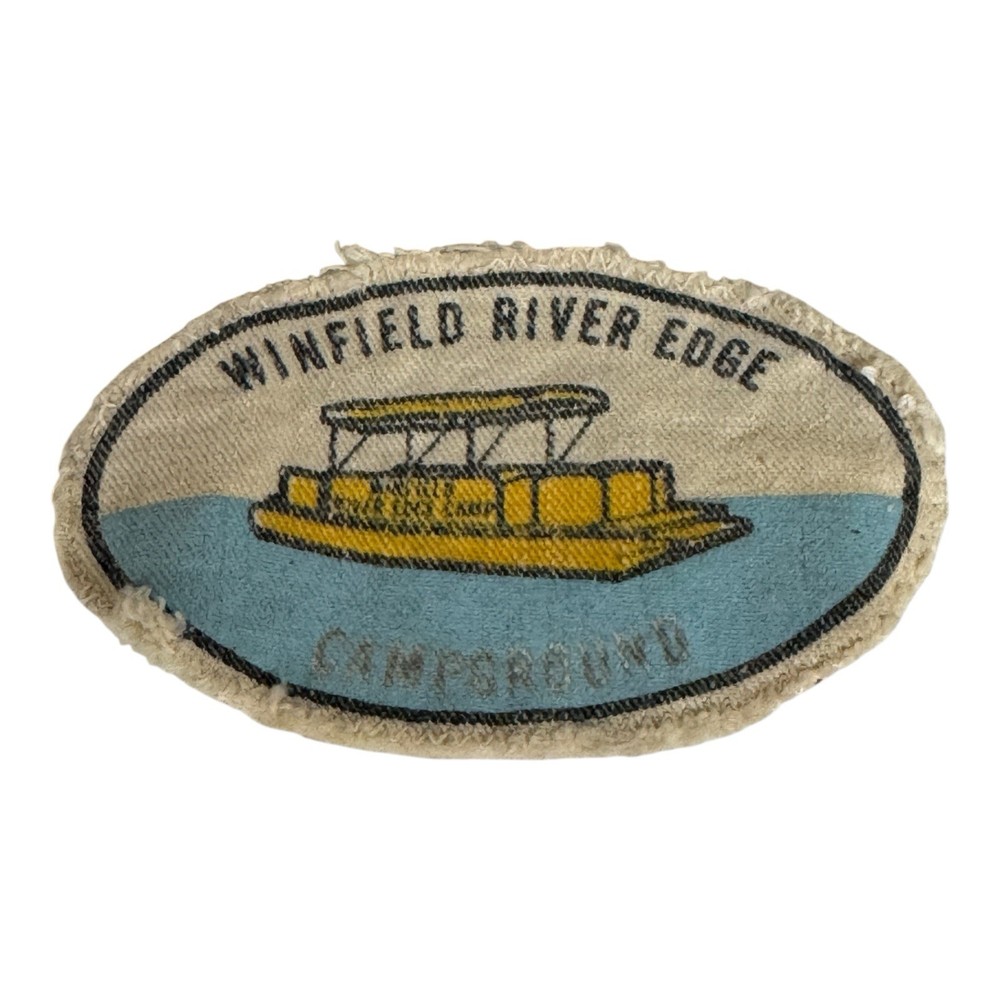 Winfield River Edge Campground Embroidered Canvas Patch