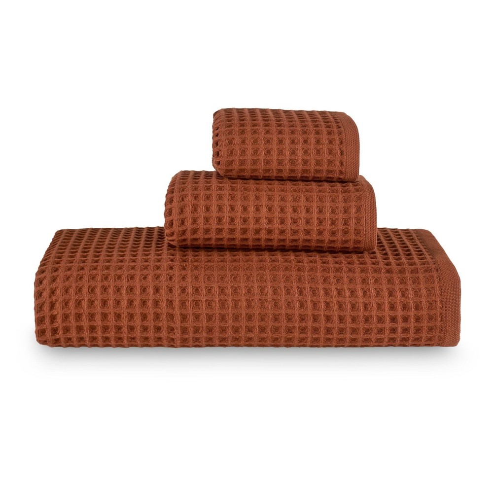 Luxury 100% Turkish Cotton Waffle Bath Sheet Set with Hand Towel