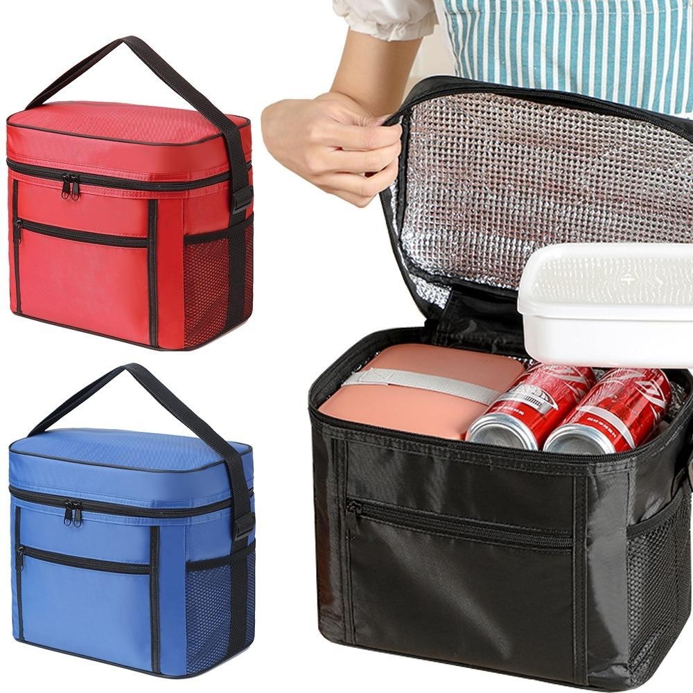 Insulated Cool Thermal Lunch Bag Food Storage Picnic Tote Bag For Kids Adult UK