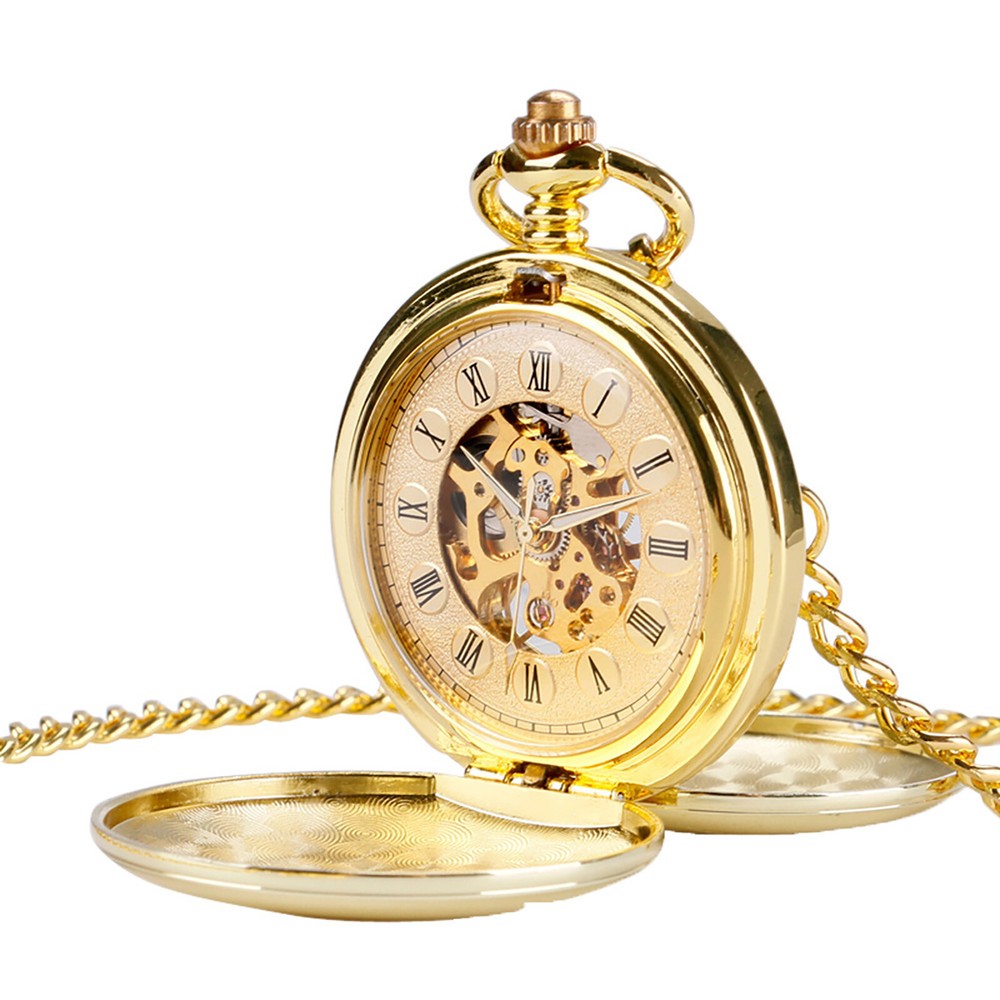 Vintage Mechanical Pocket Watch with Durable Wear-Resistant Design