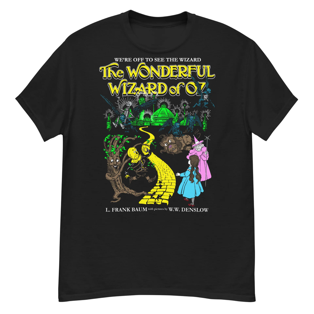 THE WONDERFUL WIZARD OF OZ ILLUSTRATIONS T-shirt Cotton Tee All Size S-4XL
