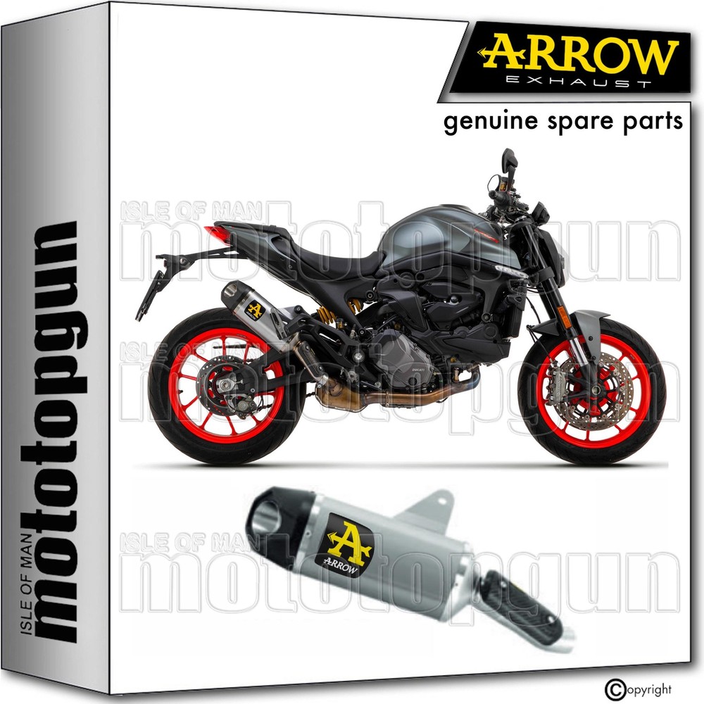 Titanium Exhaust End Cap for Ducati Monster 937 Indy Race Arrow 21/23