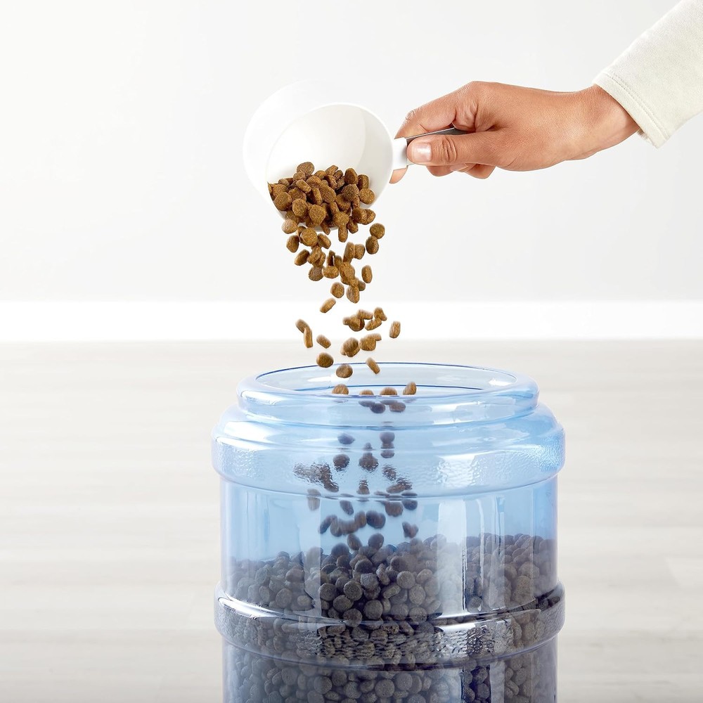 Amazon Basics Automatic Dog Cat Water Dispenser Gravity Feeder and Waterer Set