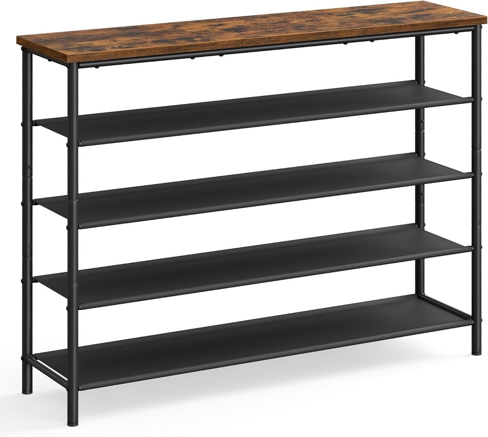 5-Tier Fabric Shoe Rack Organizer for Entryway & Closet Storage