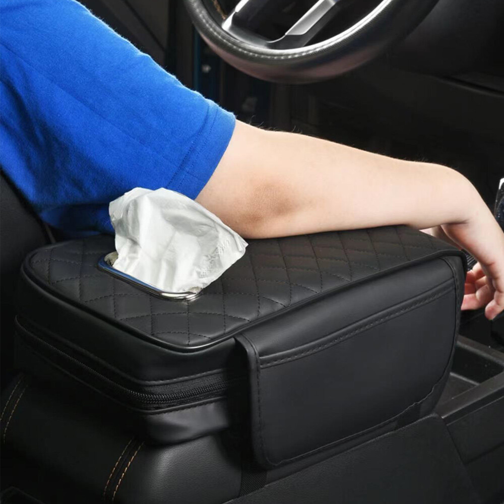 Universal Car Armrest Cushion Cover - Comfort Pad & Protector for Center Console Box