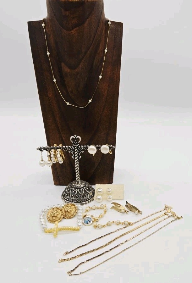 Vintage Jewelry Lot Necklace Bracelet Earring Monet Napier Park Lane 14 pc