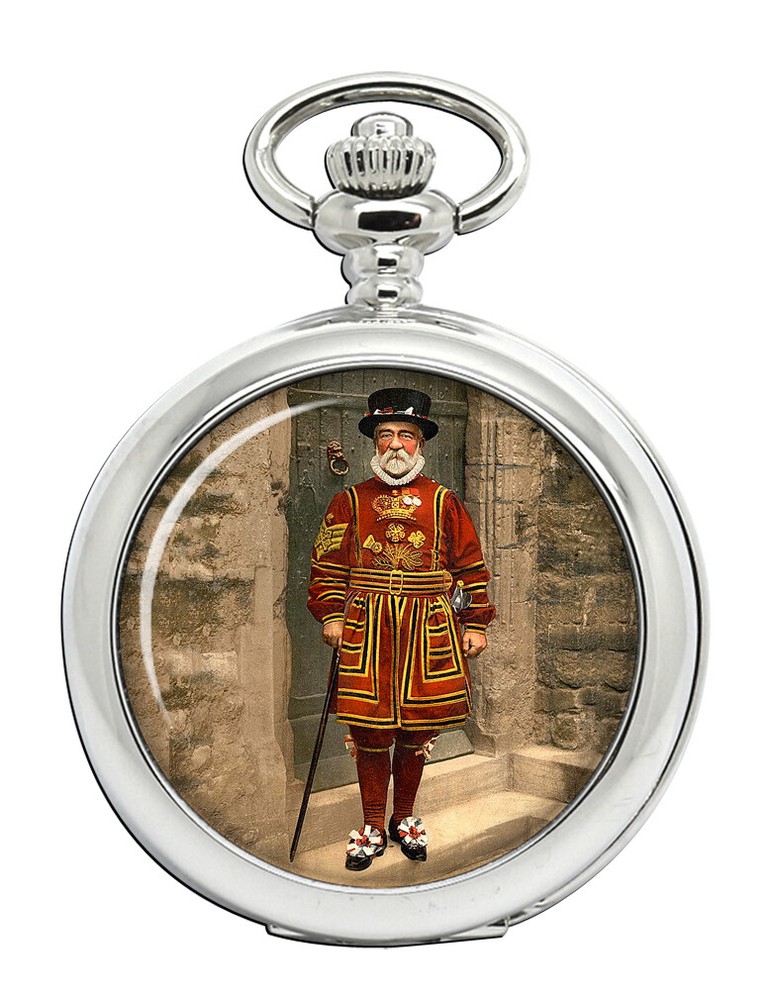 Victorian Yeoman of the Guard Engraved Pocket Watch Design