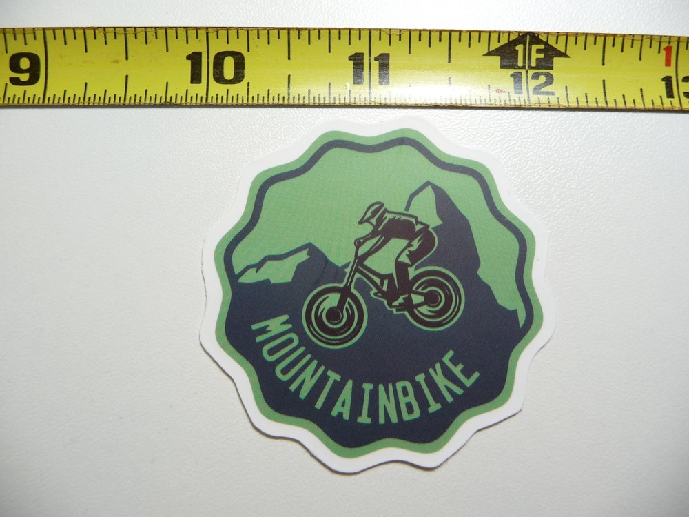MTB MOUNTAIN BIKE JUMP IN FRONT MOUNTAIN DECAL STICKER RIDE RIDER