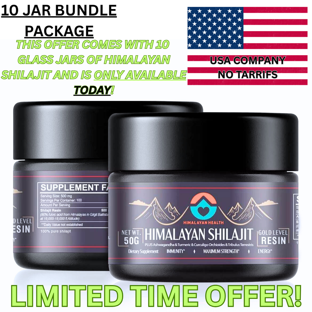 BEST VALUE💰6 PURE HIMILAYAN SHILAJIT-GLASS JAR-50 GRAMS-LIMITED TIME-image