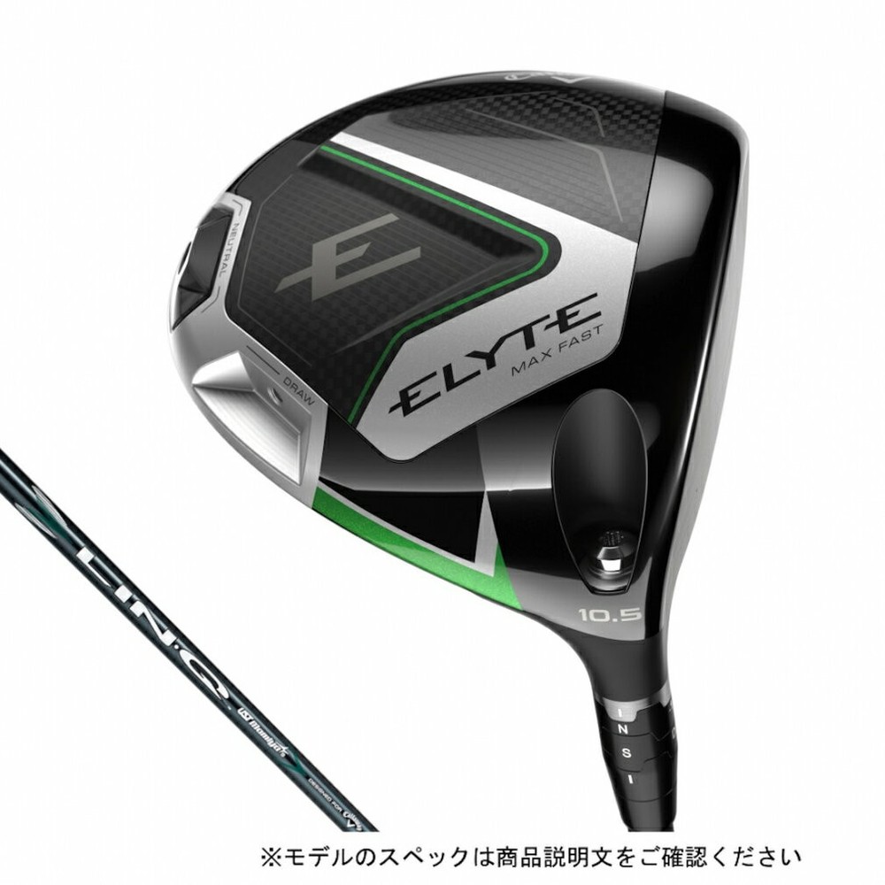 Callaway ELYTE MAX FAST Driver 10.5 RH LIN-Q GREEN 40 graphite Flex Regular New