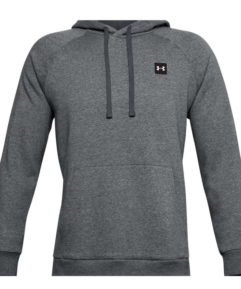 mens Under Armour gray rival fleece hoodie sz M medium NWT