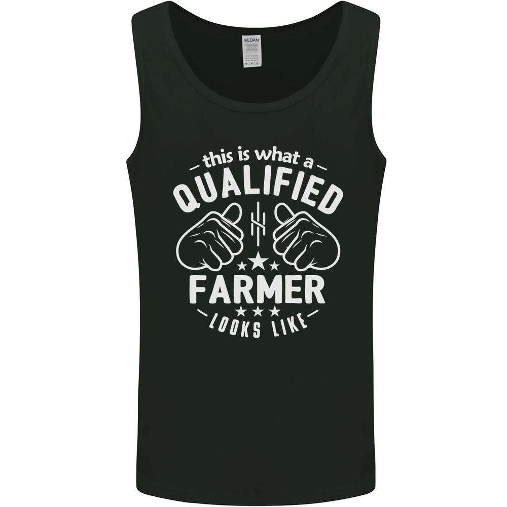 This Is What a Qualified Farmer Looks Like Mens Vest Tank Top