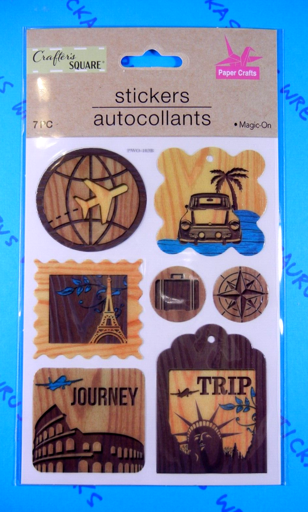 Vacation Stickers Crafter's Square Stickers Pack