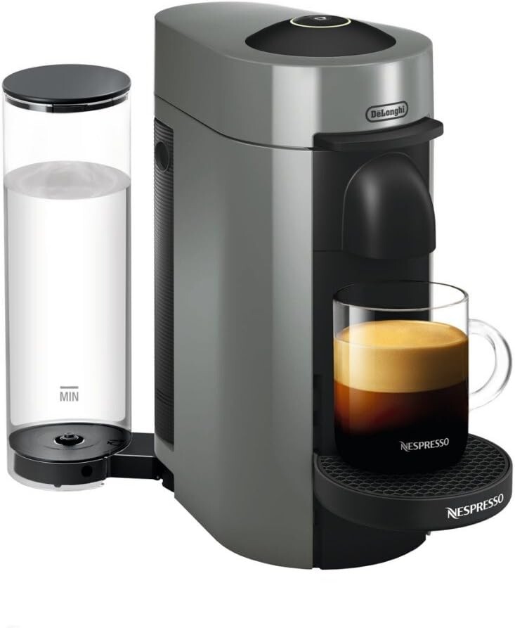 Nespresso Vertuo Plus Coffee Espresso Maker by De'Longhi Black Auto Shut-off