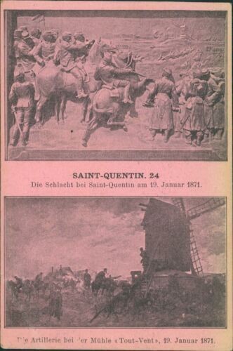 Ansichtskarte Saint-Quentin Schlacht   (Nr.870)