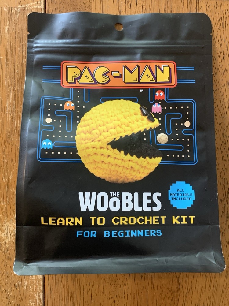 Pac-Man Woobles Beginner Crochet Kit with All Materials Included