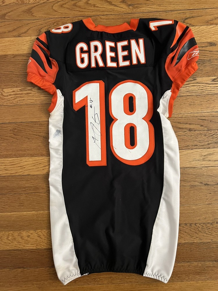 AJ Green Game Used Game Worn ROOKIE Jersey  Photo Matched 12/11/2011 Bengals
