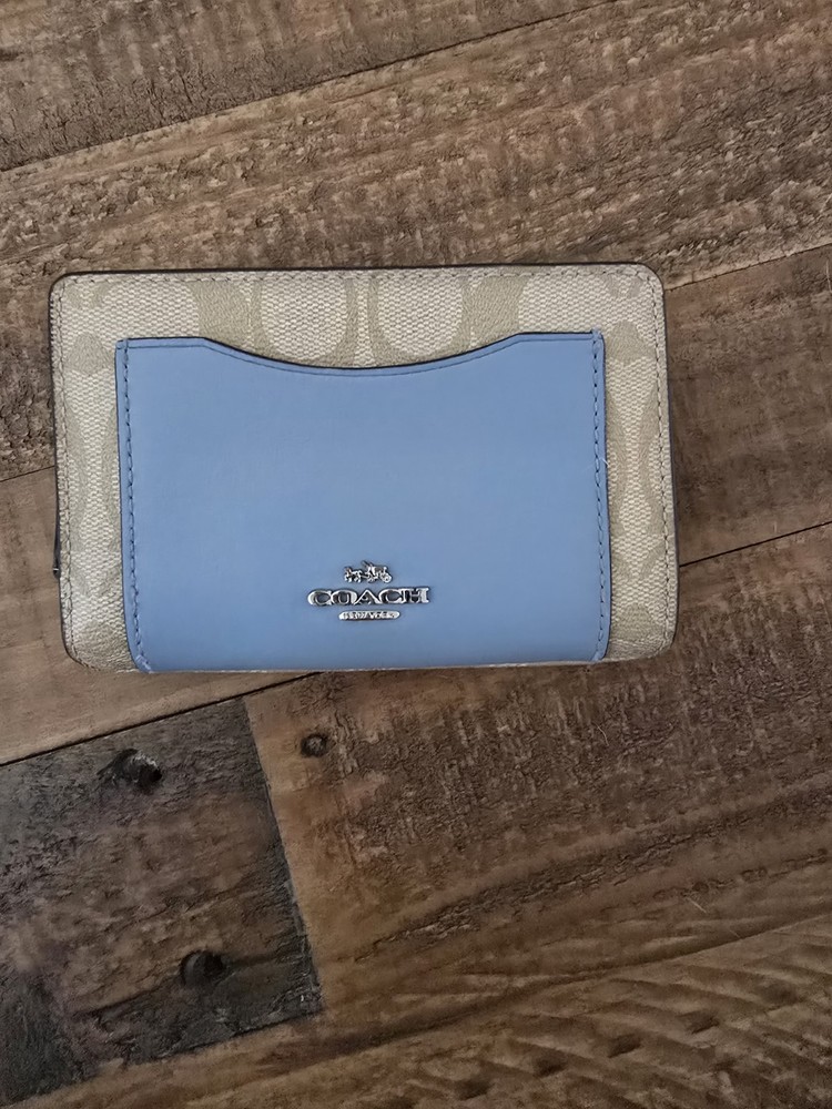 Coach Zip-Around Snap Wallet in Leather