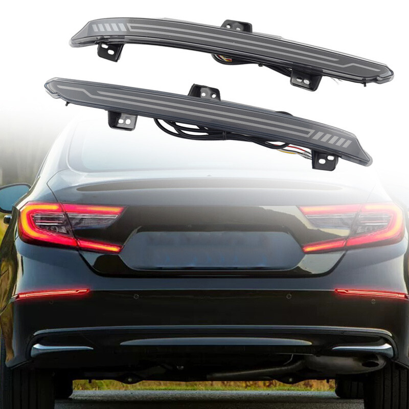 2018-2022 Honda Accord Red LED Bumper Brake Reflector Tail Light