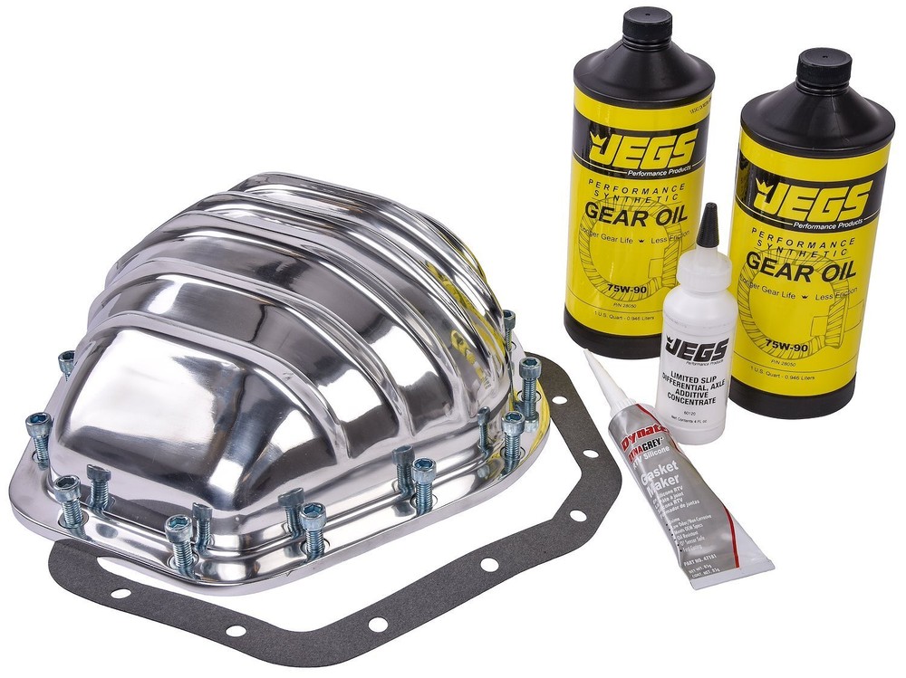 JEGS 62552K Cast Aluminum Differential Cover Kit