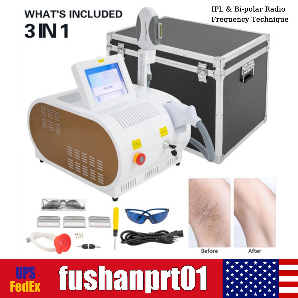 PRO OPT Elight IPL  Hair Removal RF Skin Rejuvenation Machine Permanent US