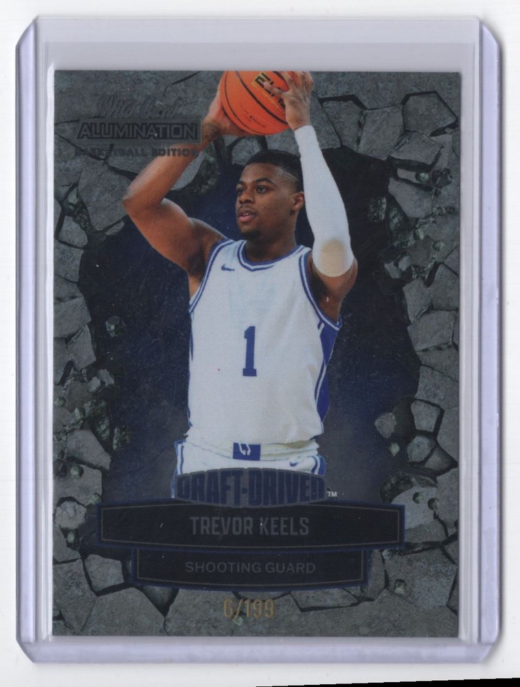 2021-22 Wild Card Alumination Draft-Driven Trevor Keels 6/199 Duke Blue Devils