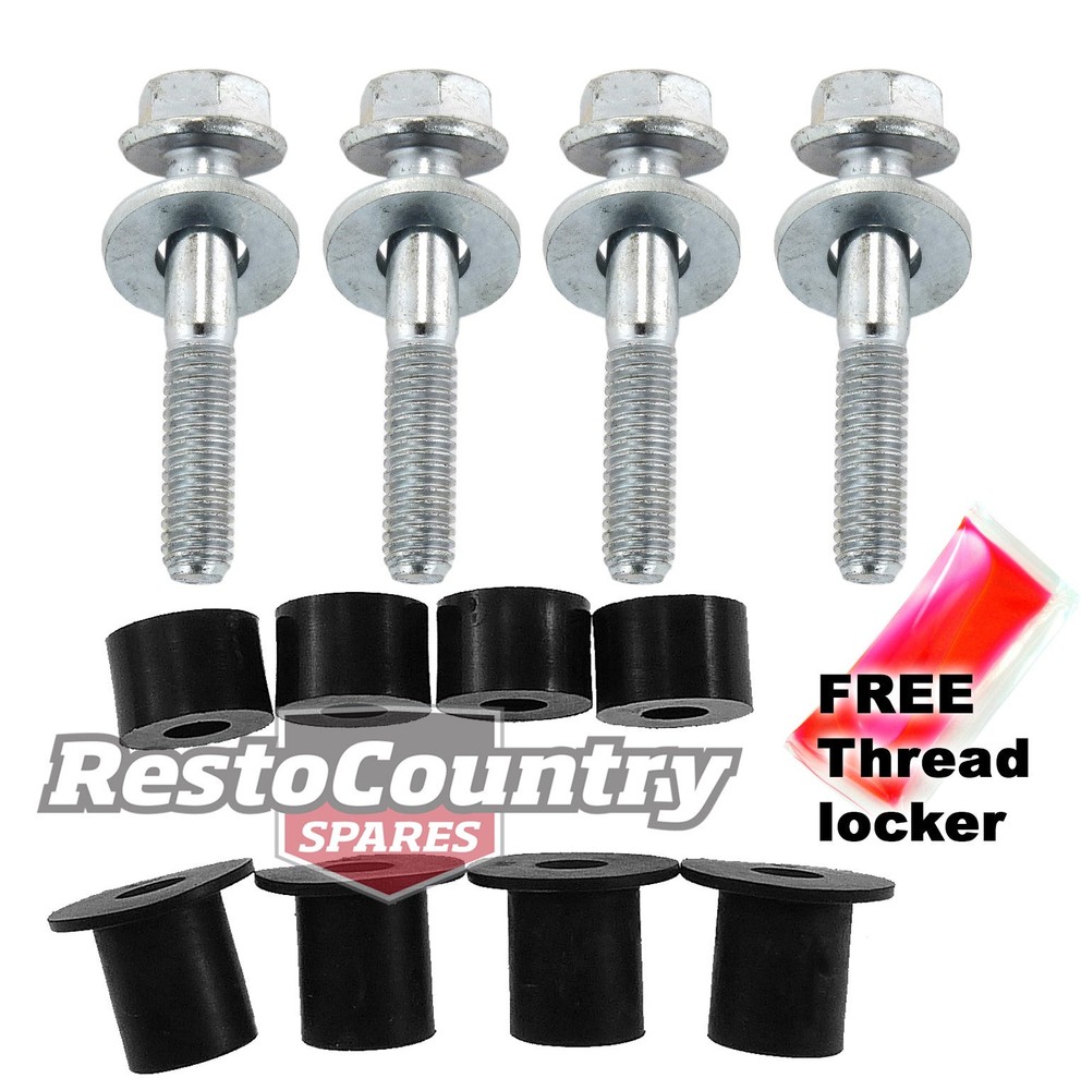 Holden ALLOY Radiator Fitting Kit 6 V8 HQ HJ HX HZ Heavy Duty FREE Thread Locker