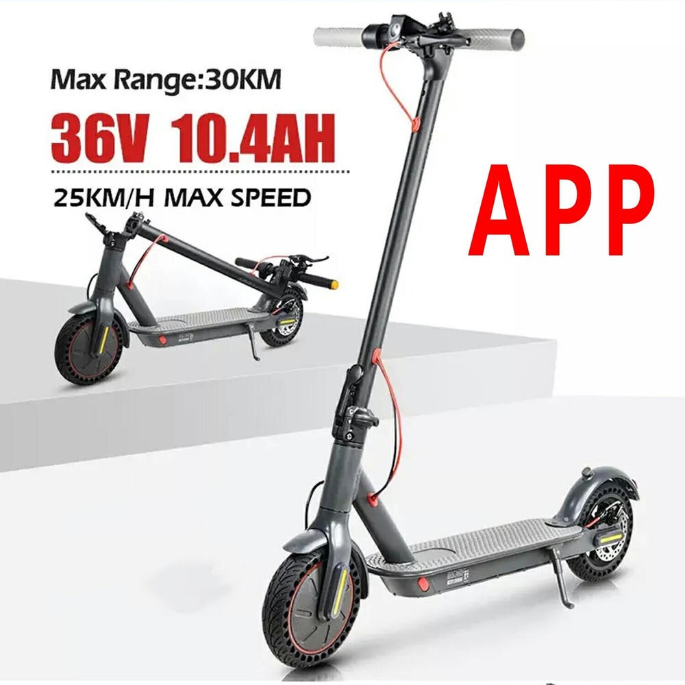350W Adult Electric Scooter with 21-Mile Range 20MPH Speed and APP Control