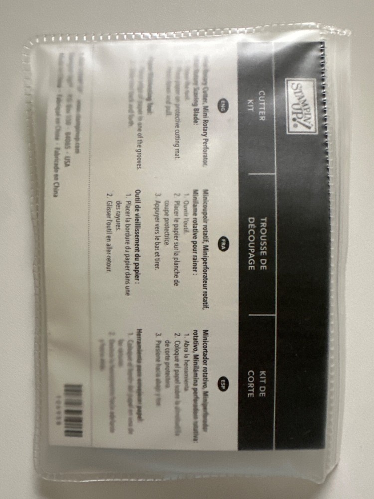 Stampin Up Cutter Kit: Mini Rotary Cutter, Rotary Perforator, Scoring Blade