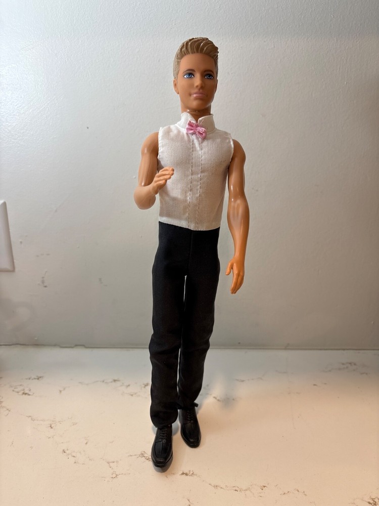 Fairytale Ken Groom (Barbie) Doll With Pink/white Groom Shirt/pants Shoes 2012