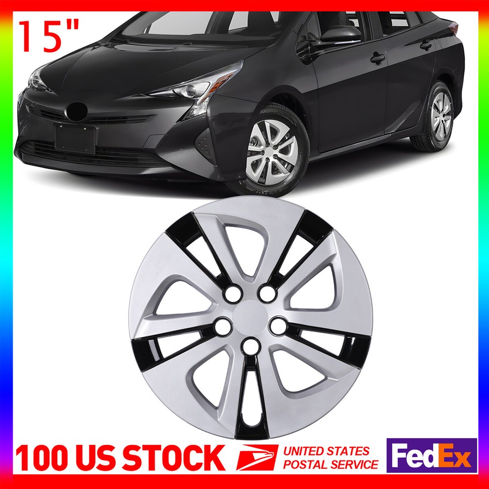1PC 15-Inch Wheel Rim Cover Hubcap for 2016-2022 Toyota Prius R15 Lacquer Replacement