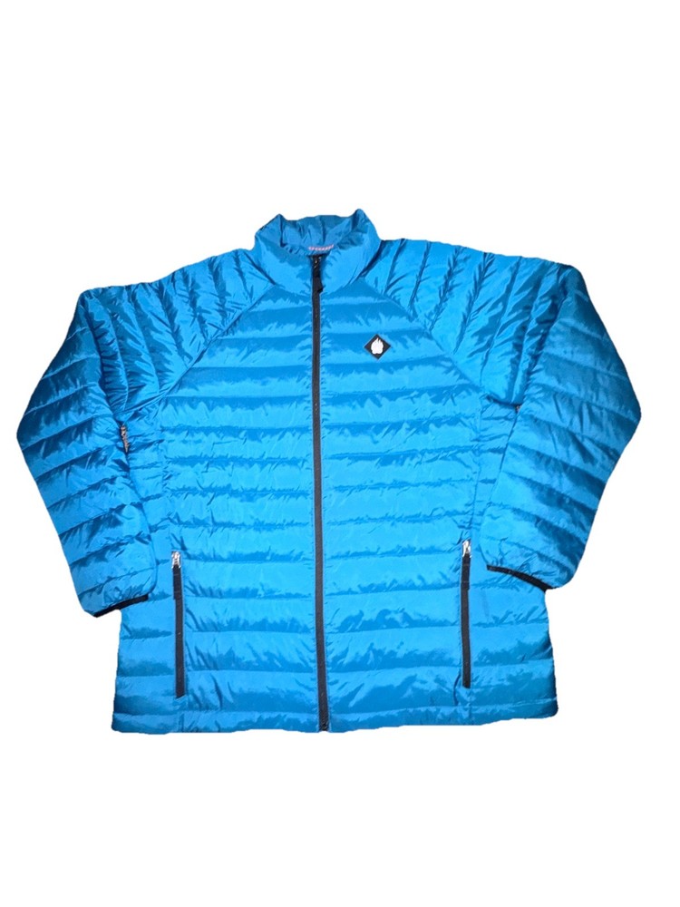 Alaskan Hardgear Mens size XL Tall Blue Puffer Packable Jacket Duluth Trading