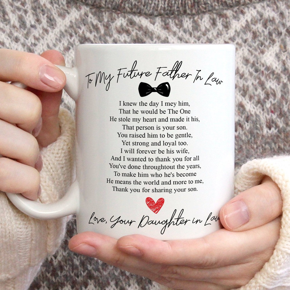 Father Of The Groom Gift From Bride Future Father In Law Mug Father In Law Gift