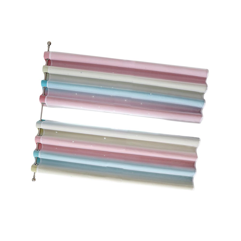 2PCS Star Curtains Blackout High Precision Curtains For Kids Girls Bedroom CRNH