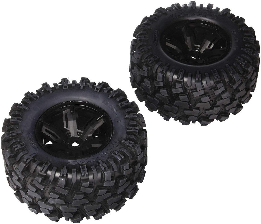 7772X Pre-Assembled X-Maxx Wheels & Tires (8S-Rated) Vehicle