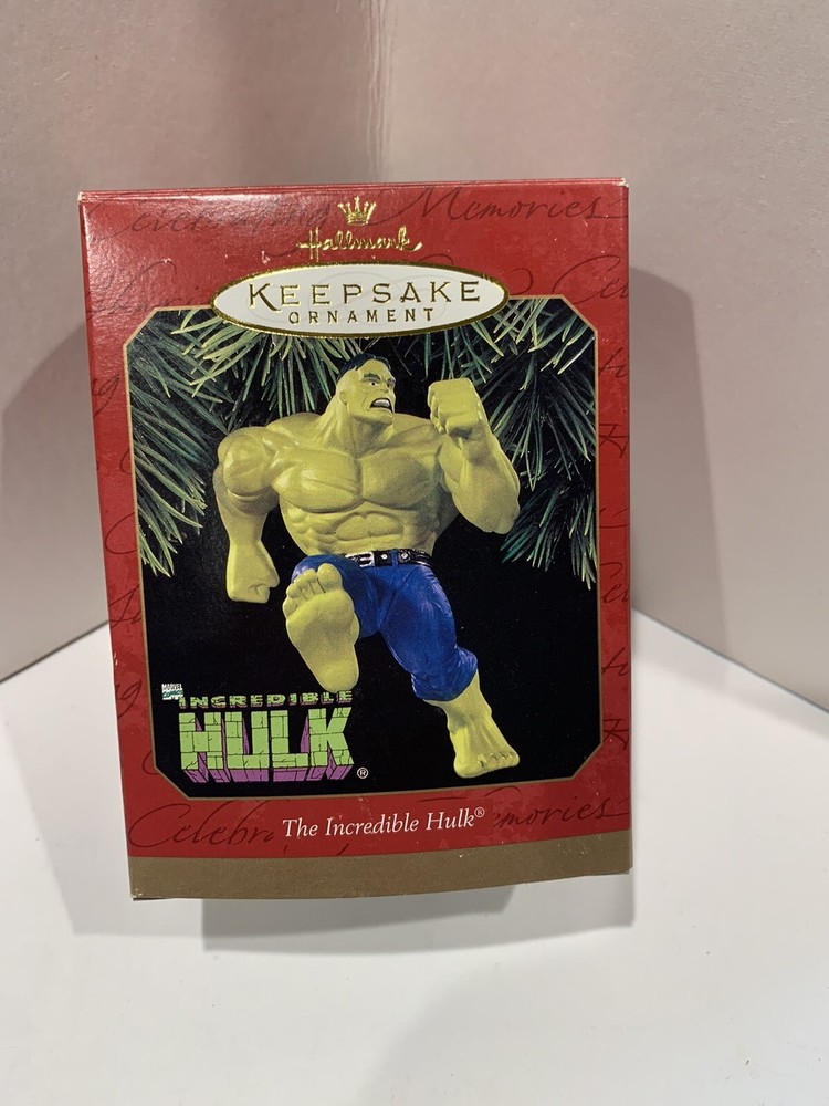 Vintage Hallmark The Incredible Hulk Super Hero Marvel Comics 1997 Ornament Vtg