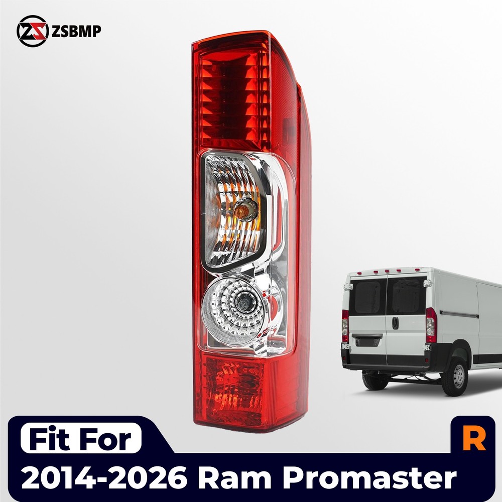 Rear Right Tail Light For 2014-2026 Ram Promaster 1500 2500 3500 Halogen Lamp